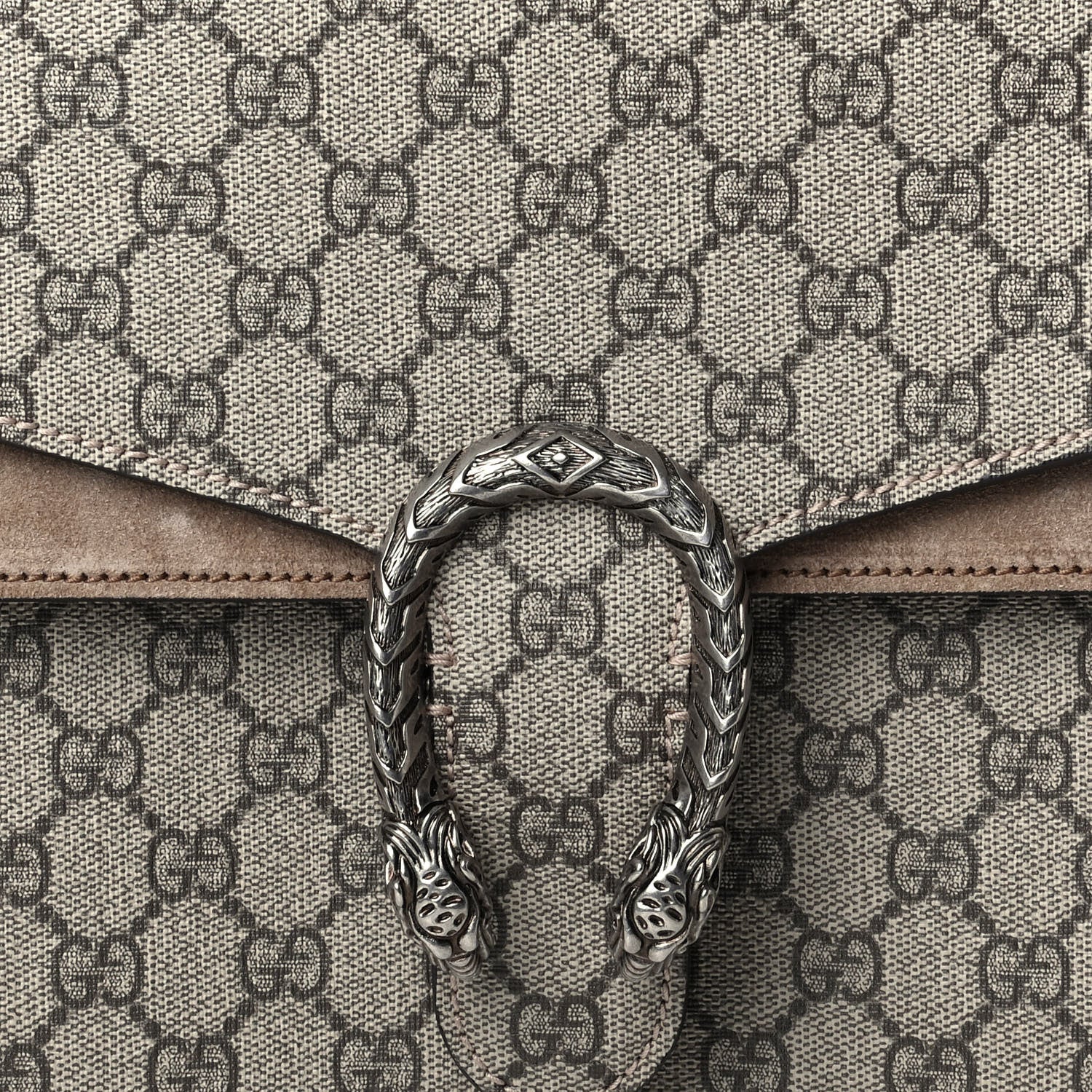 Gucci GG Supreme Monogram Medium Dionysus Shoulder Bag Taupe 5 of 7
