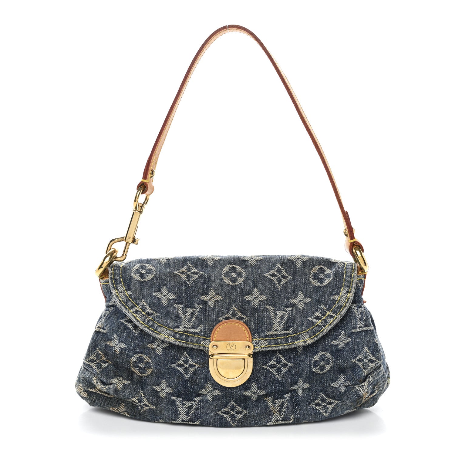Louis Vuitton Monogram Denim Mini Pleaty Blue 1 of 10