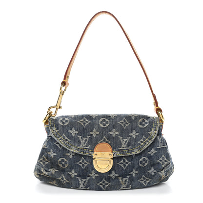 Louis Vuitton Monogram Denim Mini Pleaty Blue 1 of 10