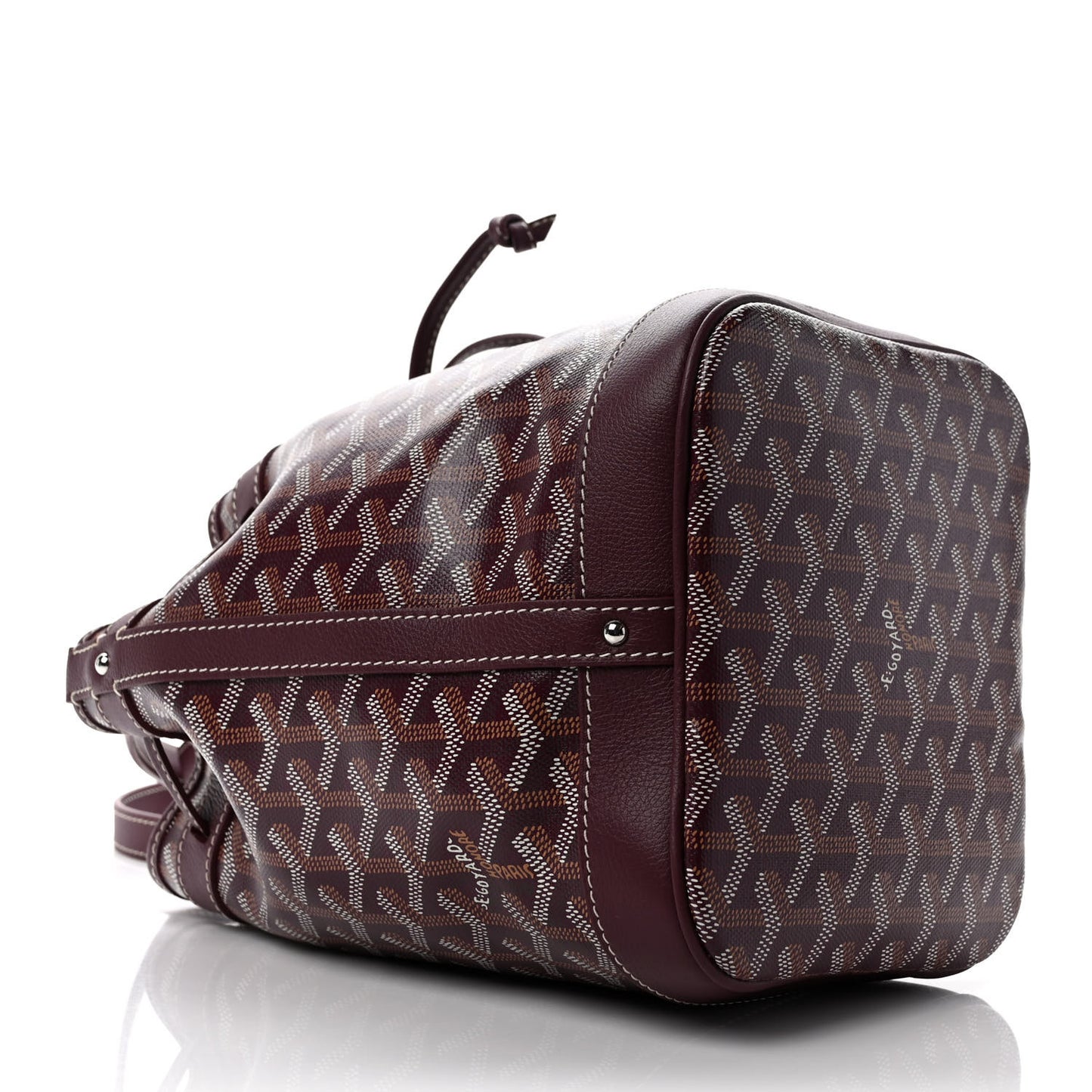 Goyardine Petit Flot Bucket Bag PM Burgundy