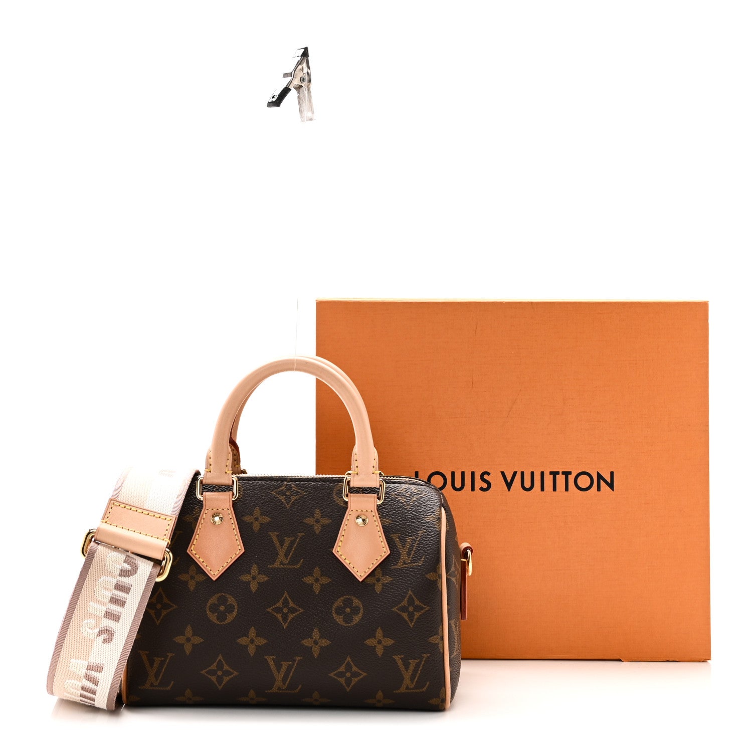 Louis Vuitton Monogram Speedy Bandouliere 20 Beige 1812218