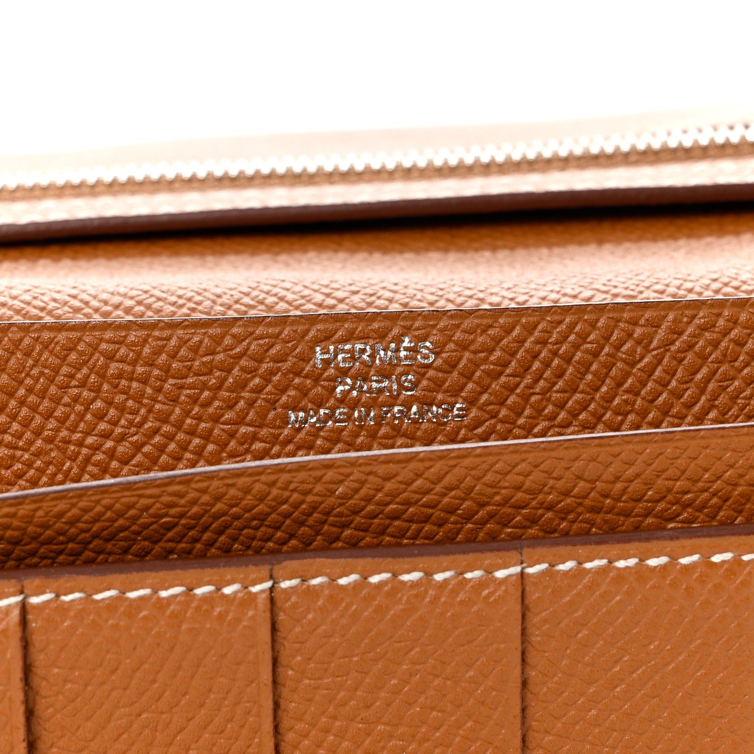 Hermes Epsom Bearn Gusset Wallet Gold 6 of 6