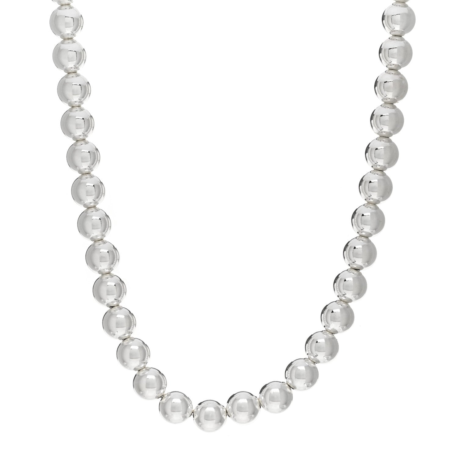 Tiffany Sterling Silver 10mm HardWear Ball Necklace 1 of 4