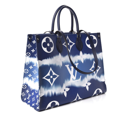 Louis Vuitton Monogram Escale Onthego GM Blue 2 of 9