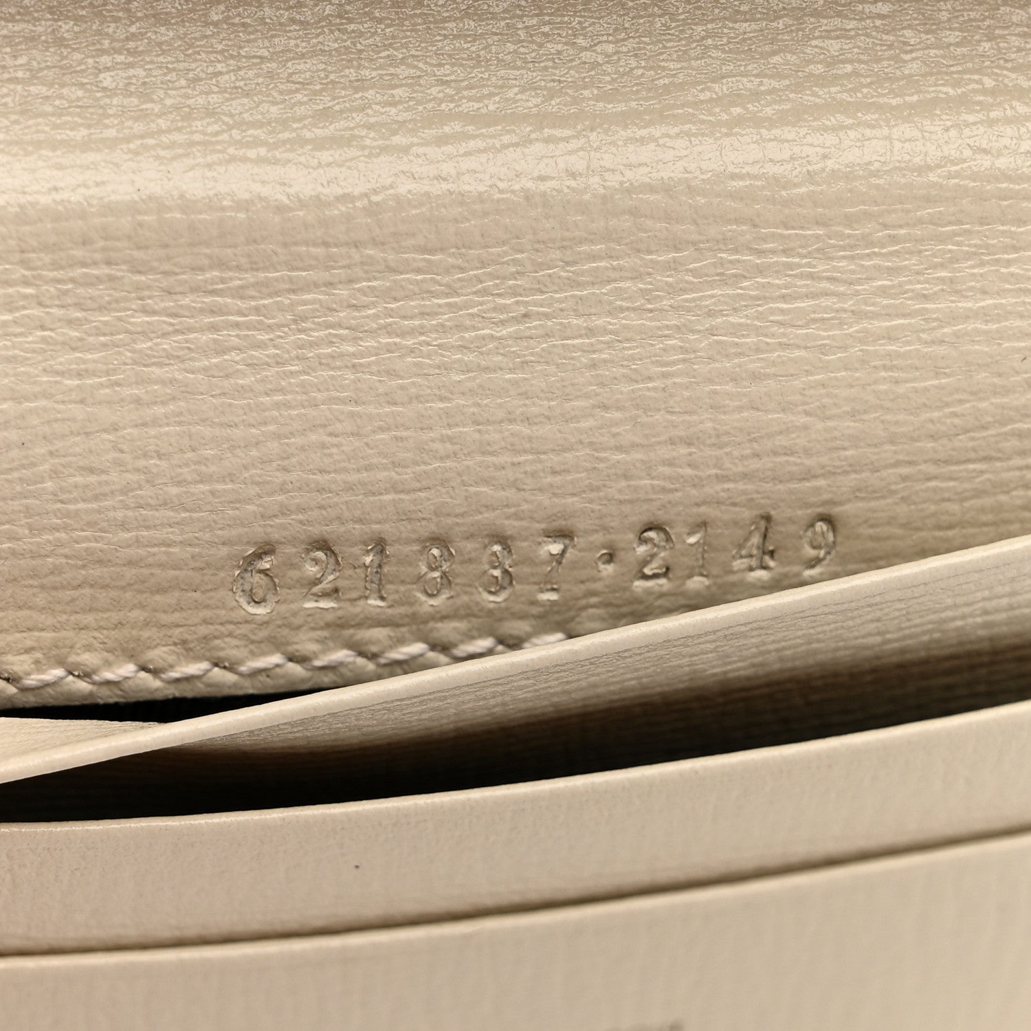 Gucci GG Supreme Monogram Azalea Calfskin Horsebit 1955 Card Case Wallet Beige Ebony Mystic White 7 of 7