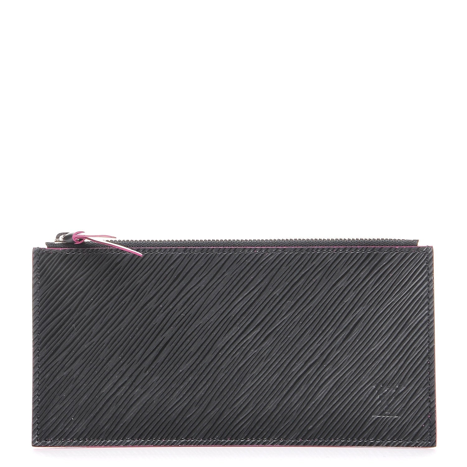 Louis Vuitton Epi Felicie Chain Wallet Zippered Insert Black Hot Pink 1 of 6