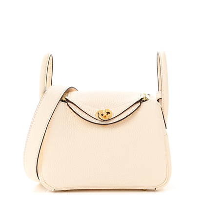 Hermes Taurillon Clemence Mini Lindy 20 Nata 1 of 11