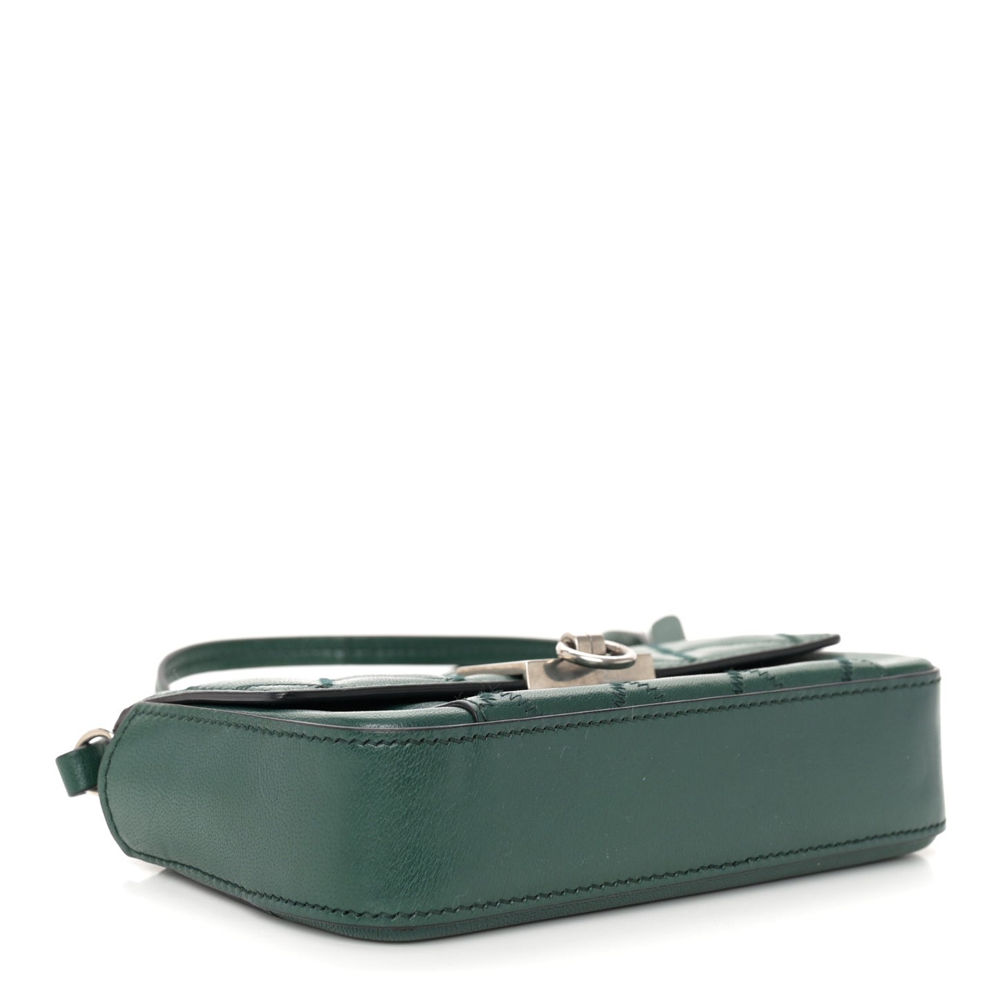 Goatskin Quilted GV3 Mini Pocket Convertible Bag Green Forest