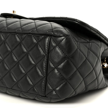 Chanel Calfskin Quilted Small XXL Travel Flap Bag Black 11 of 11