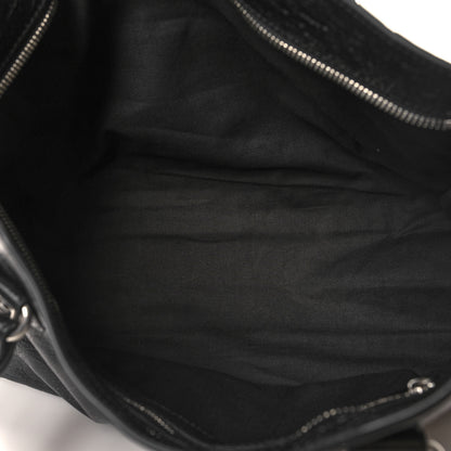 Balenciaga Agneau Arena Silver Hardware Medium Le City Black 5 of 10