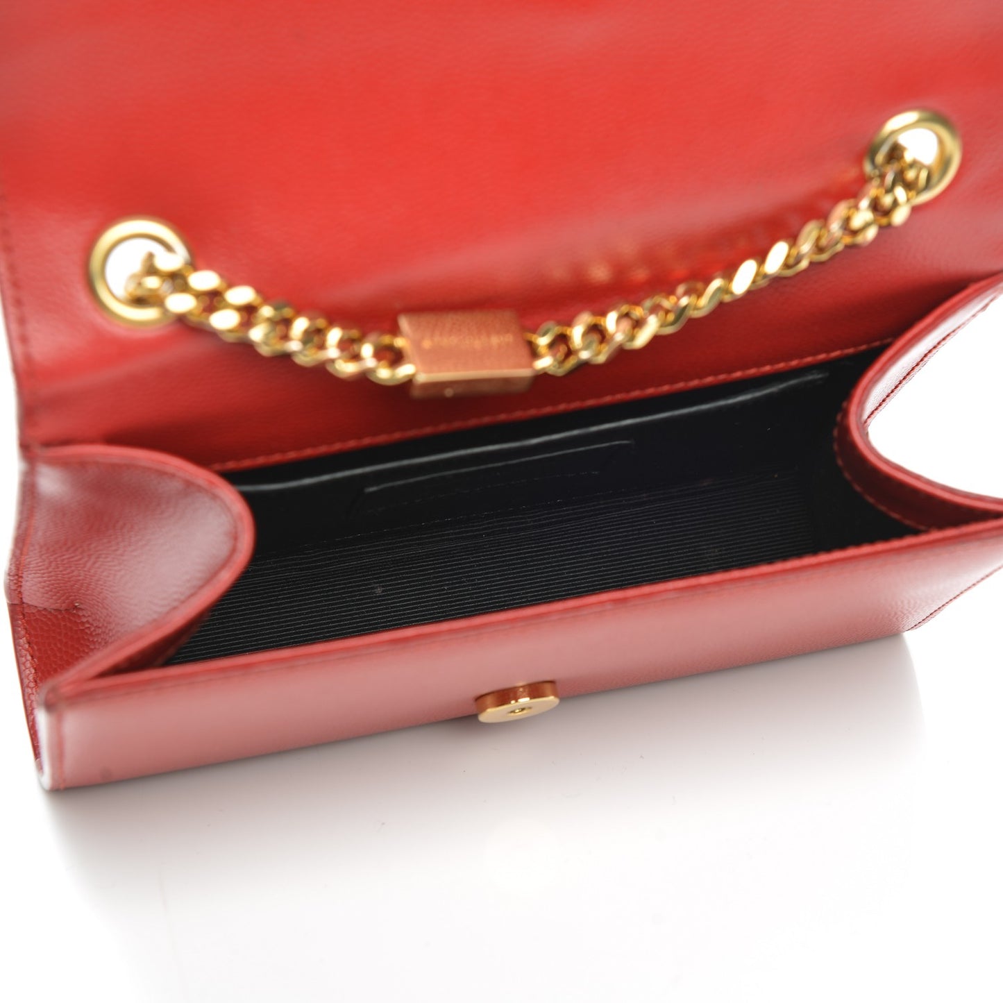 Grain De Poudre Small Classic Monogram Satchel Vermillion