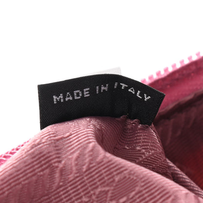Prada Tessuto Nylon Saffiano Mini Re-Edition 2000 Bag Rosa 9 of 9