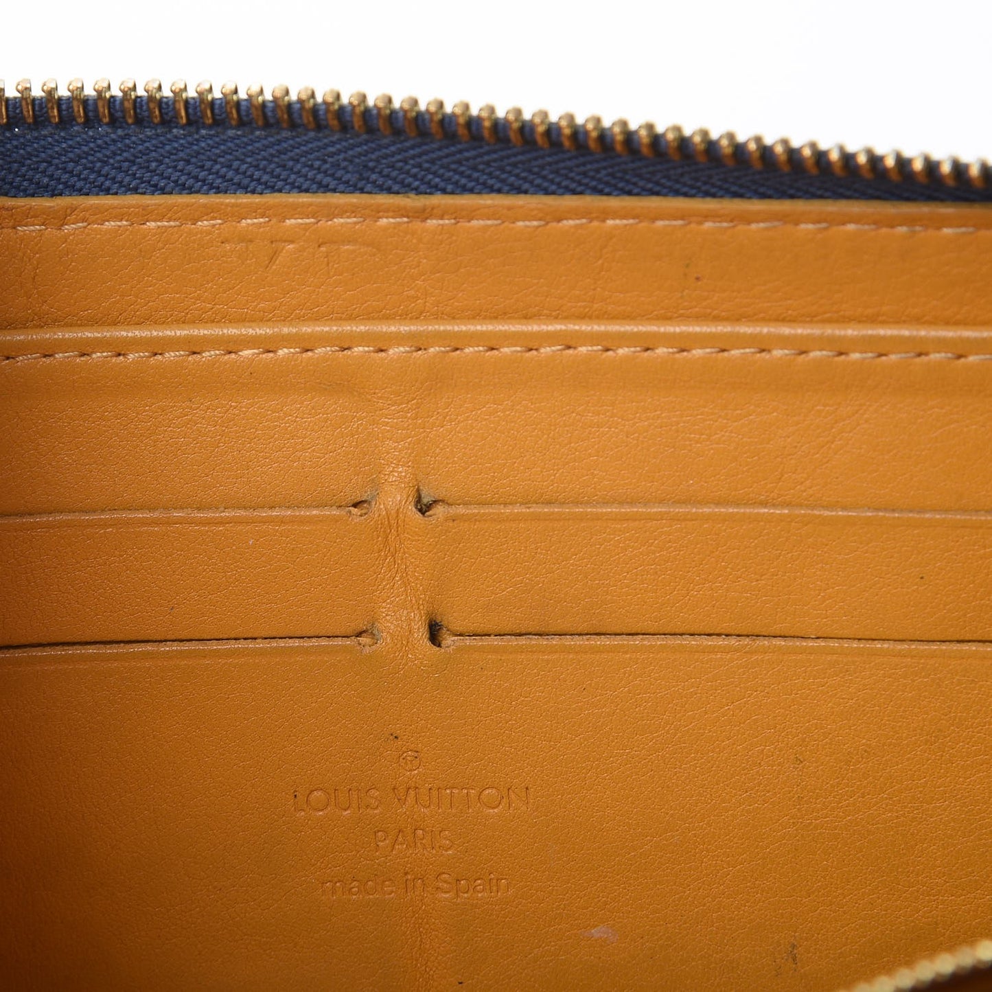 Monogram Denim Zippy Wallet Blue