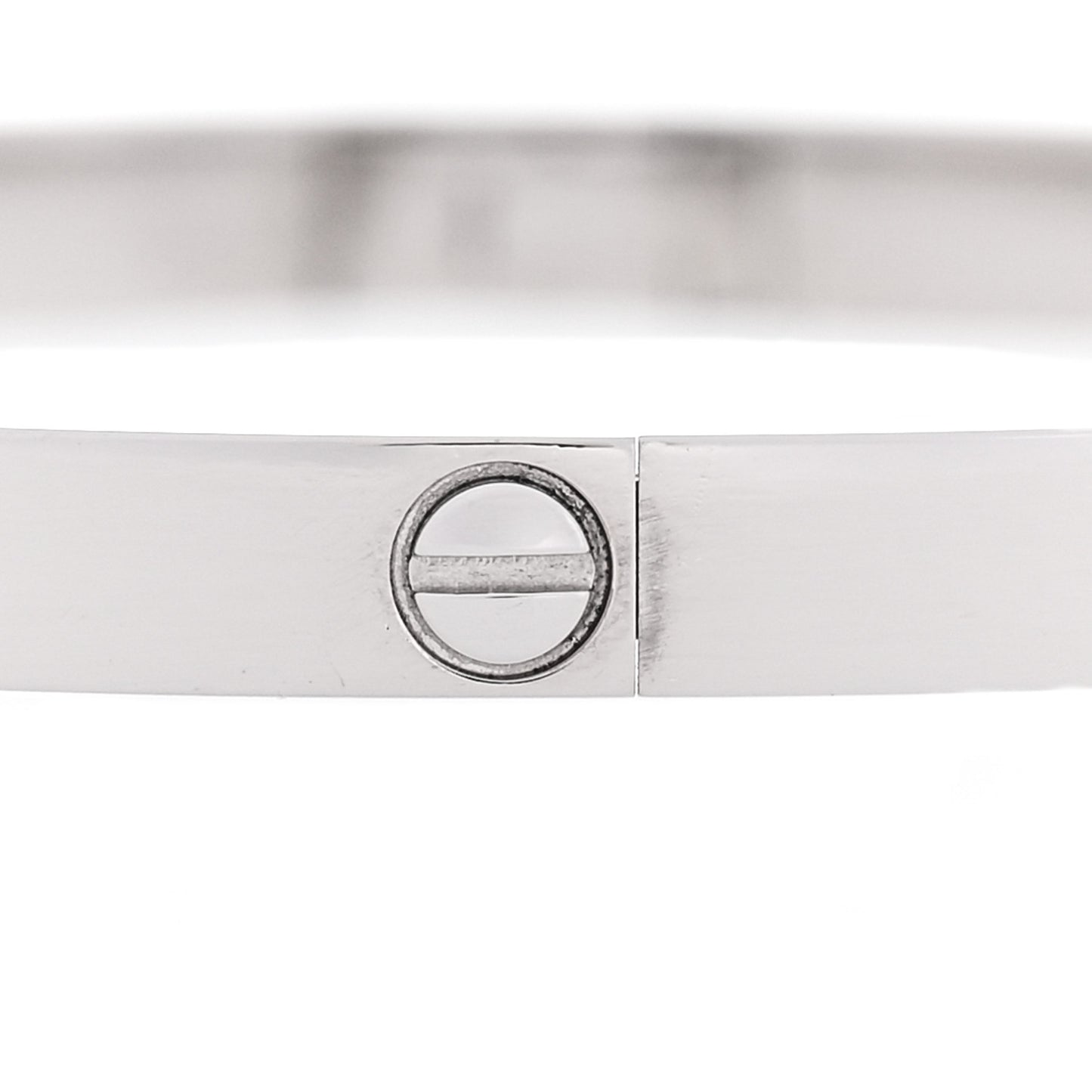 18K White Gold Small LOVE Bracelet 16