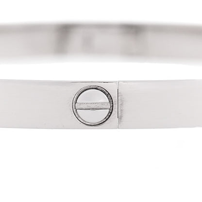 Cartier 18K White Gold Small LOVE Bracelet 16 5 of 7