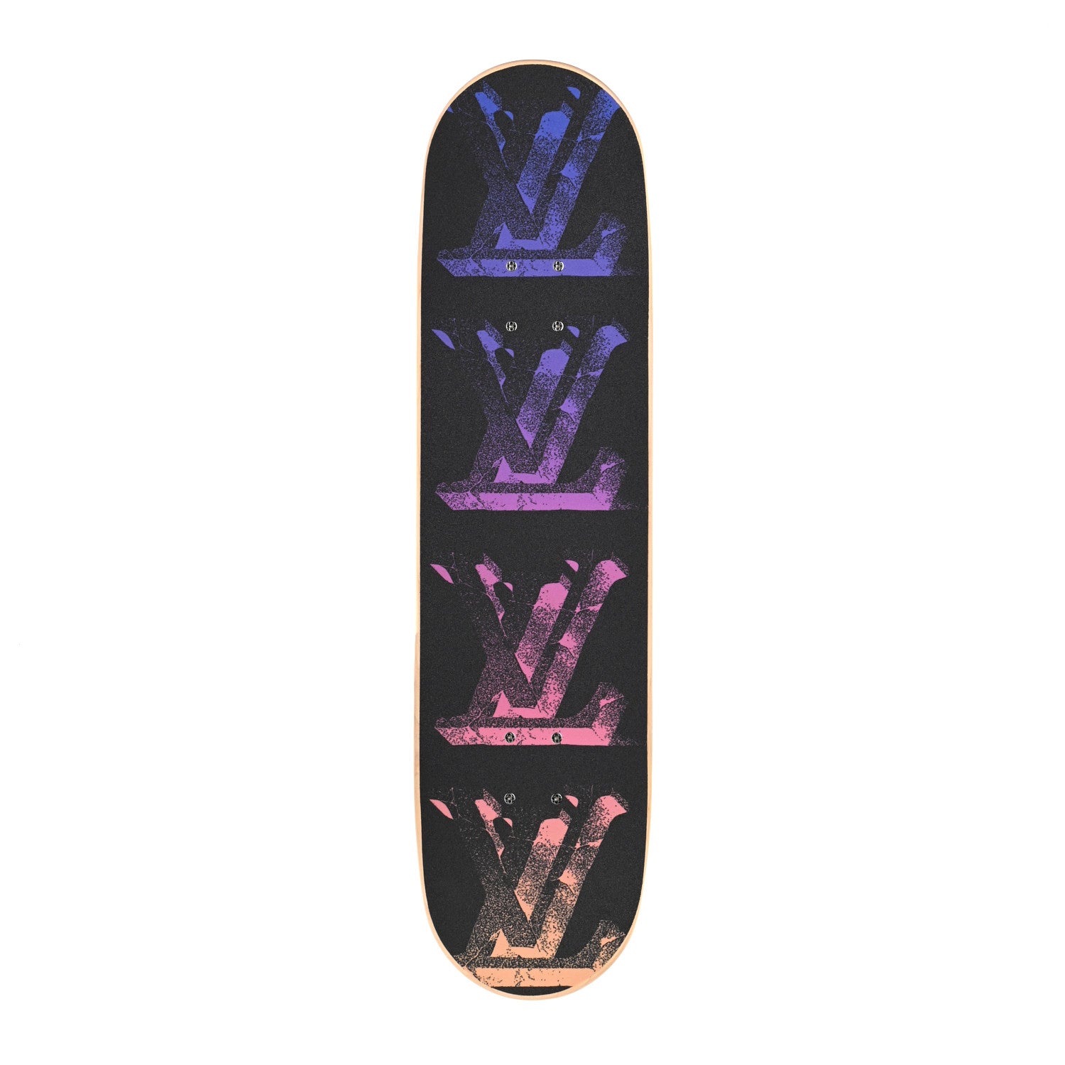 Louis Vuitton Monogram Illusion Wood Skateboard Multicolor 1 of 9