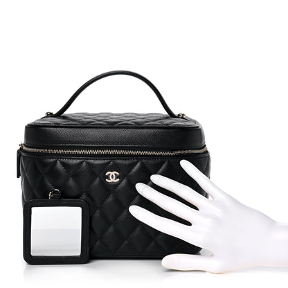 Chanel Caviar Quilted Large Vanity Pouch Black 2 of 15