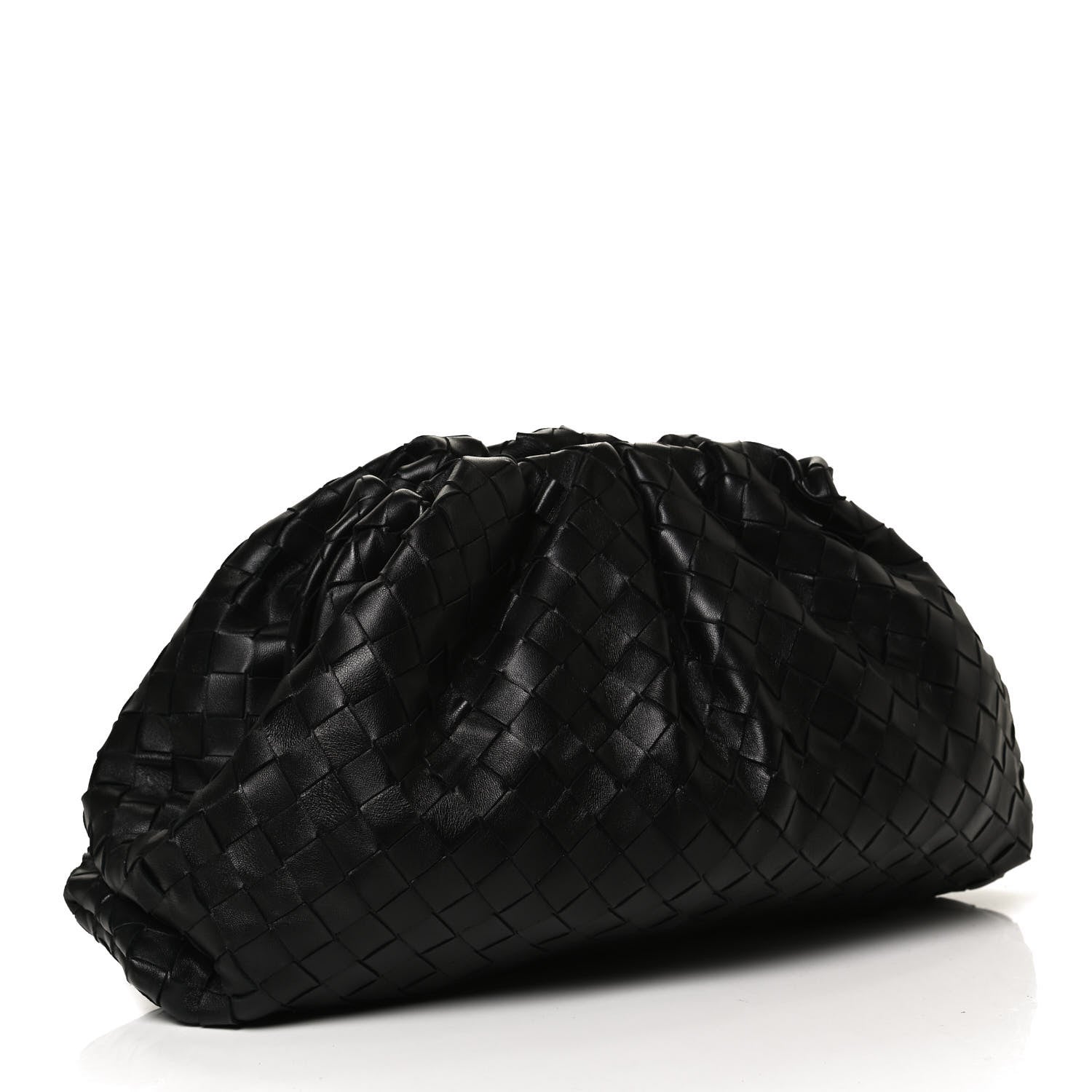 Bottega Veneta Nappa Maxi Intreccio The Pouch Oversized Clutch Black 3 of 11