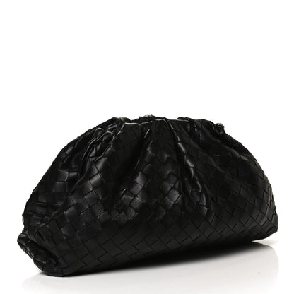 Bottega Veneta Nappa Maxi Intreccio The Pouch Oversized Clutch Black 3 of 11