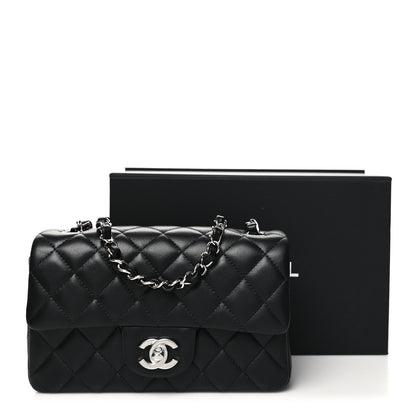 Chanel Lambskin Quilted Mini Rectangular Flap Black 11 of 11
