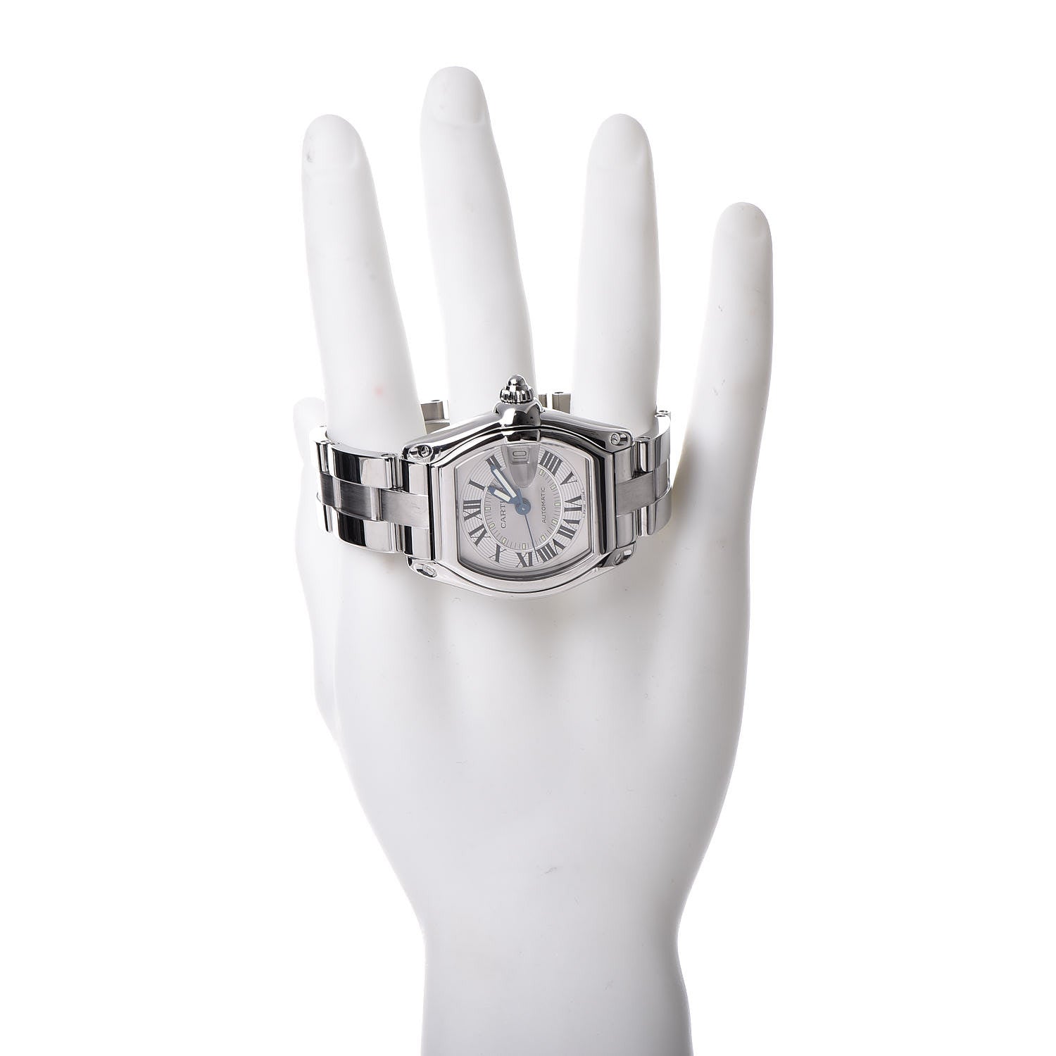 Cartier Stainless Steel 37mm Roadster Automatic Watch 2 of 7
