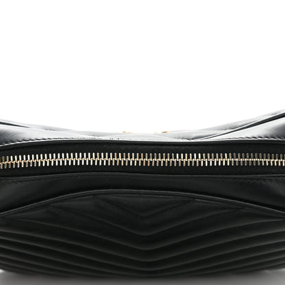 Saint Laurent Calfskin Matelasse Monogram Lou Camera Bag Black 16 of 17