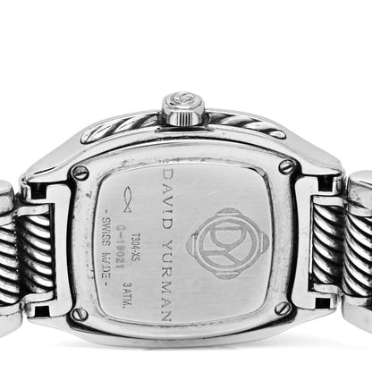 David Yurman Stainless Steel Diamond Mother of Pearl 25mm Thoroughbred Quartz Watch 4 of 5