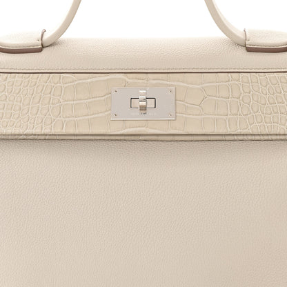 Hermes Togo Matte Alligator Swift Touch 24/24 35 Beton 8 of 11