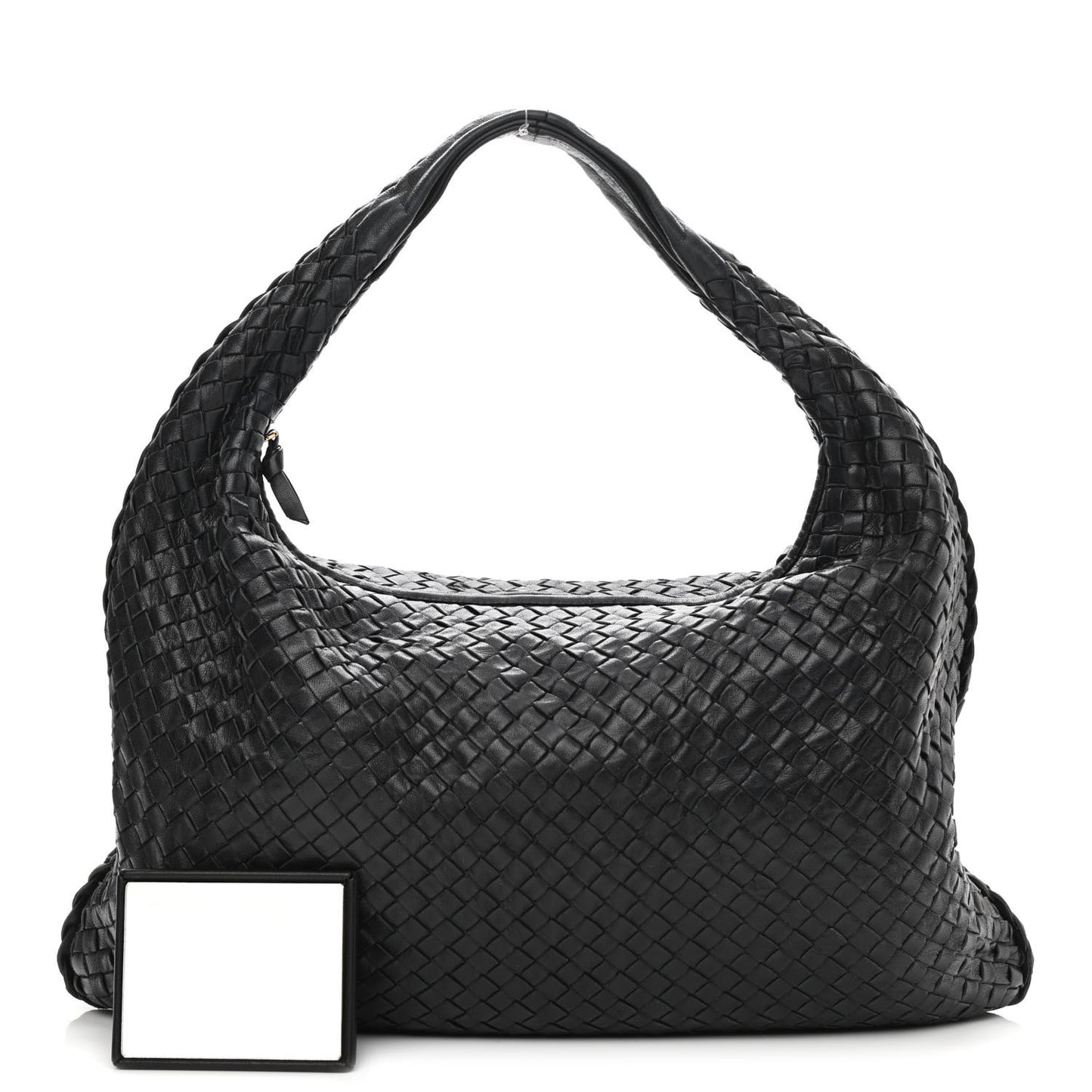 Nappa Intrecciato Large Veneta Hobo Black