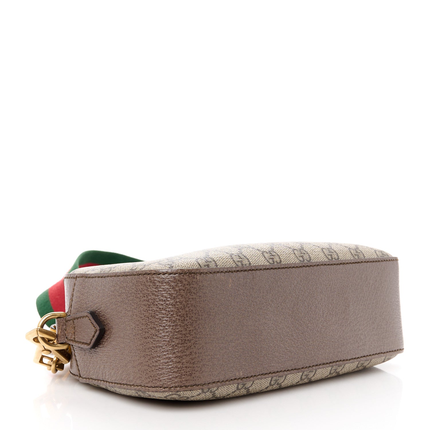 Gucci GG Supreme Monogram Web Neo Vintage Shoulder Bag Beige New Acero Crop 4 of 12