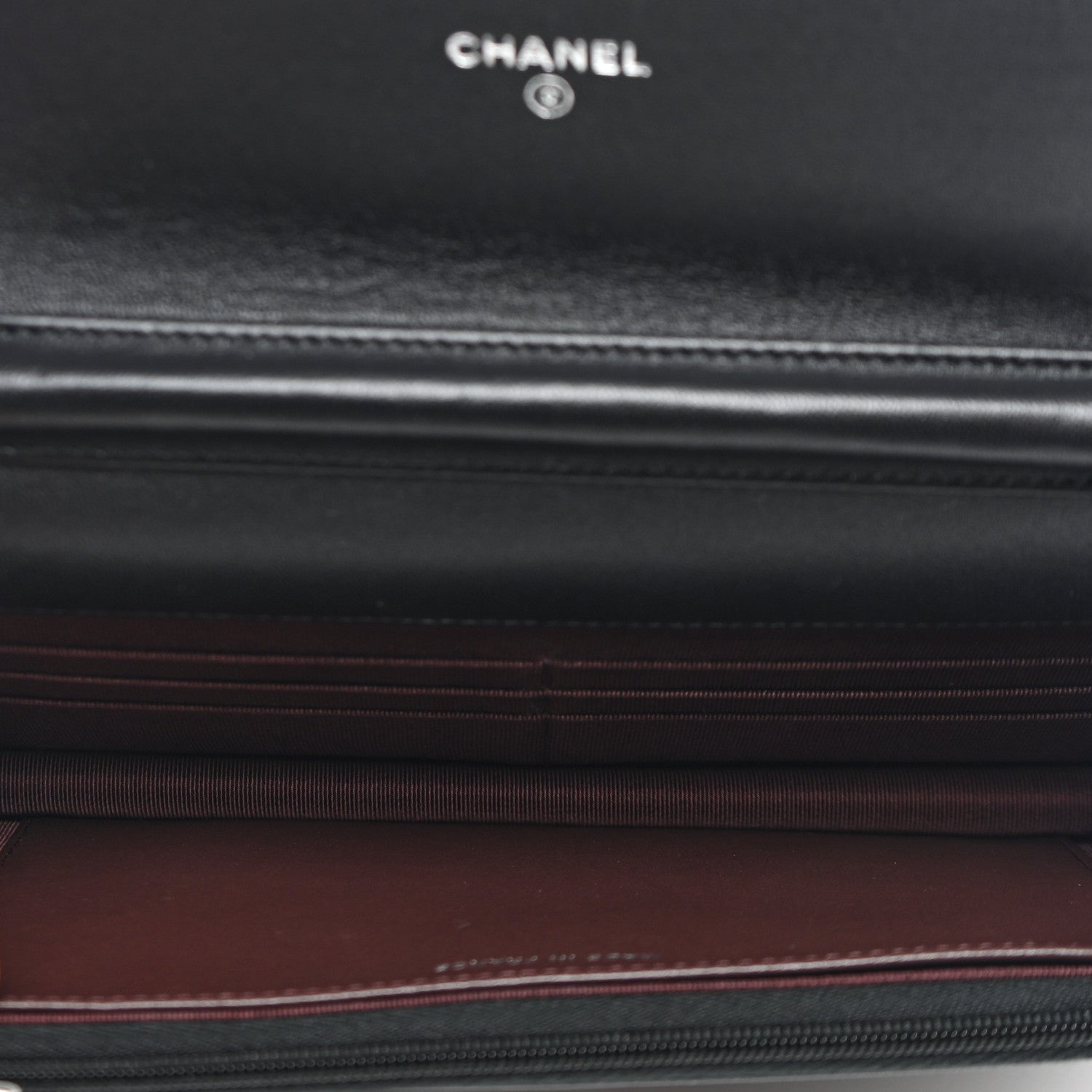 Chanel Lambskin Quilted Wallet On Chain WOC Black 5 of 13