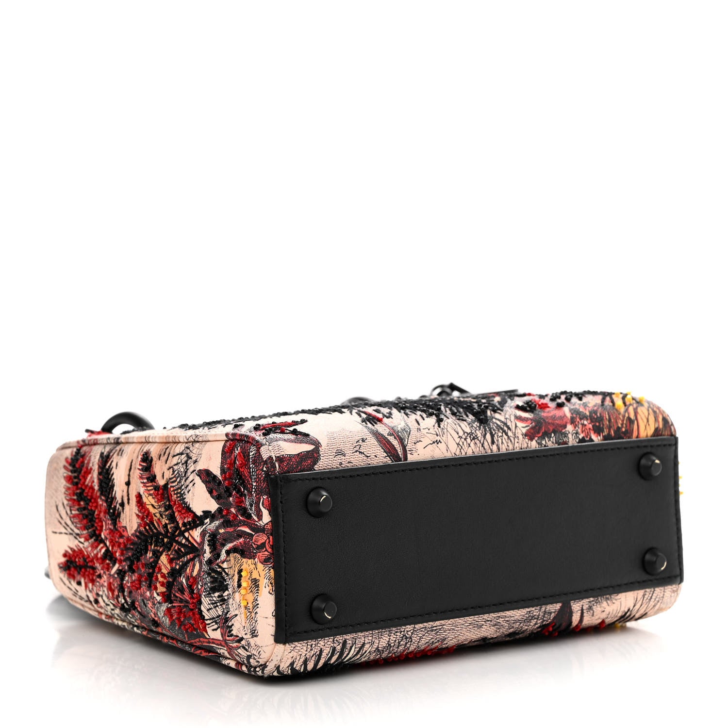 Christian Dior Canvas Embroidered Mini Lady Dior Multicolor 4 of 11