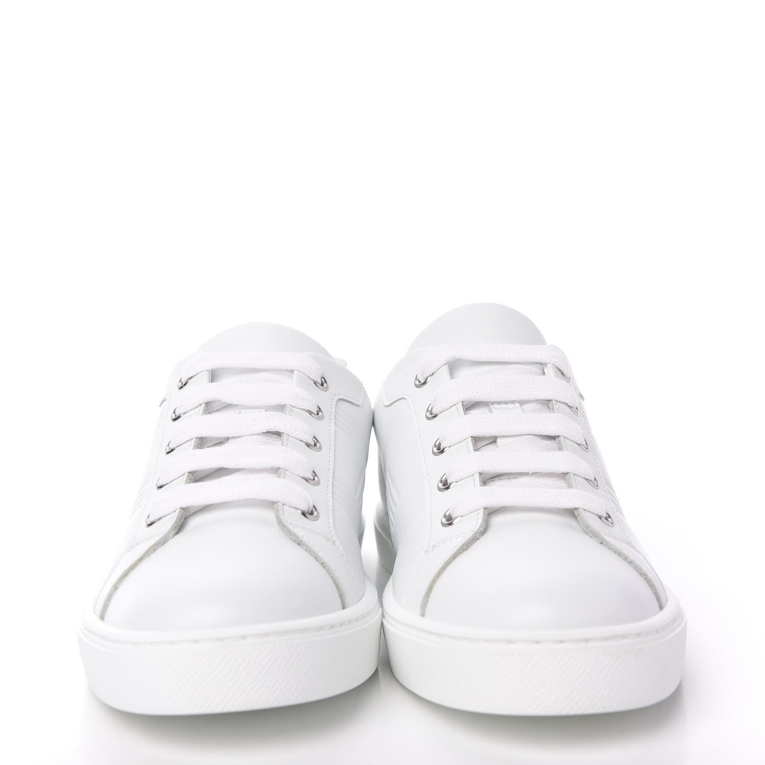 Hermes Calfskin Womens Advantage Sneakers 36.5 White 2 of 9
