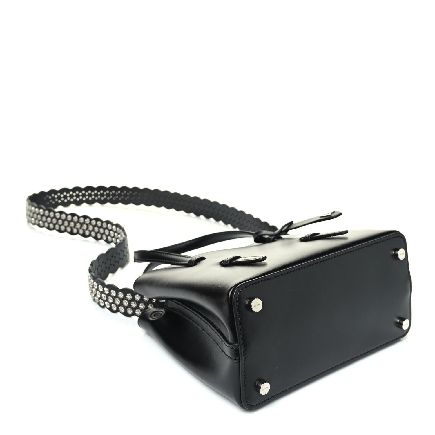 Alaia Calfskin Clou Etoile Strap Mina 20 Bag Black 3 of 5