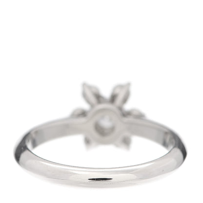 Tiffany Platinum Diamond Flower Ring 48 4.5 4 of 6