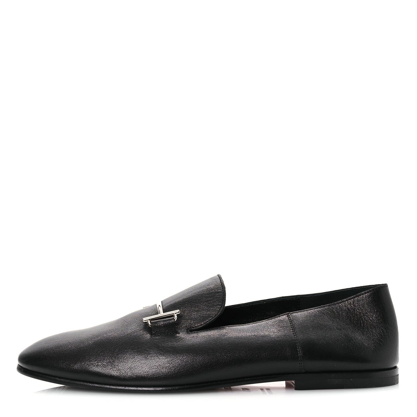 Goatskin Mens Saga Loafers 43.5 Black