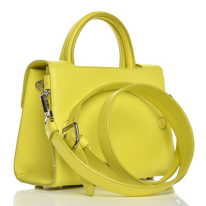 Christian Dior Grained Calfskin Mini Diorever Flap Yellow 3 of 12