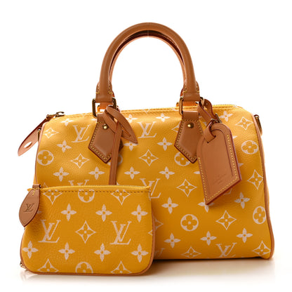 Louis Vuitton Calfskin Monogram Speedy P9 Bandouliere 25 Jaune Mat 3 of 10