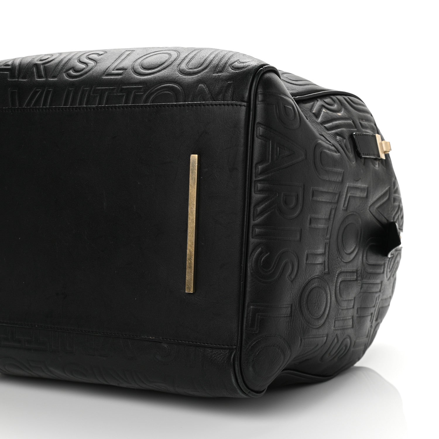 Louis Vuitton Calfskin Embossed Speedy Cube 30 Black 9 of 17