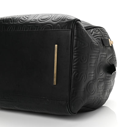 Louis Vuitton Calfskin Embossed Speedy Cube 30 Black 9 of 17
