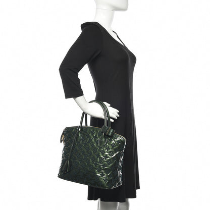 Louis Vuitton Patent Lambskin Fascination Lockit Vert Fonce 2 of 14