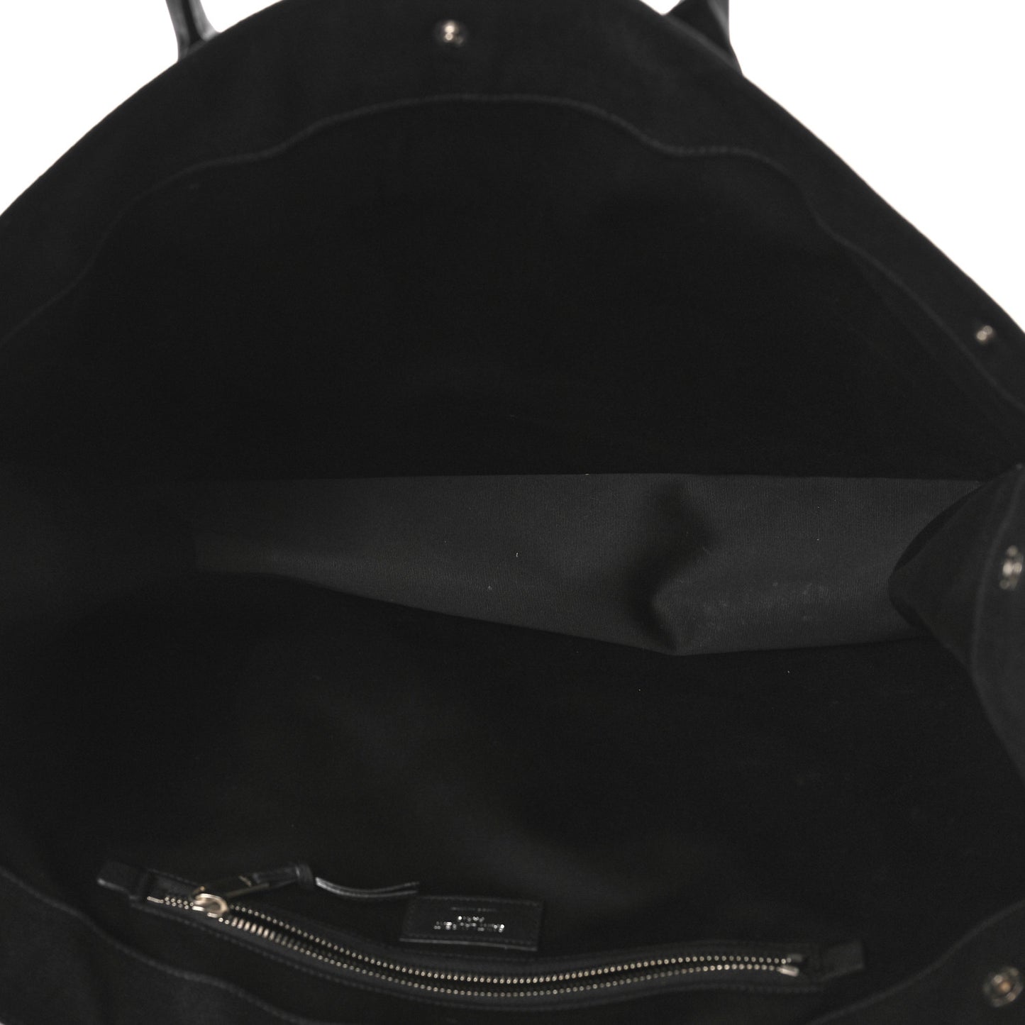 Raffia Linen Calfskin Rive Gauche Tote Black