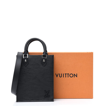 Louis Vuitton Epi Petit Sac Plat Black 10 of 10