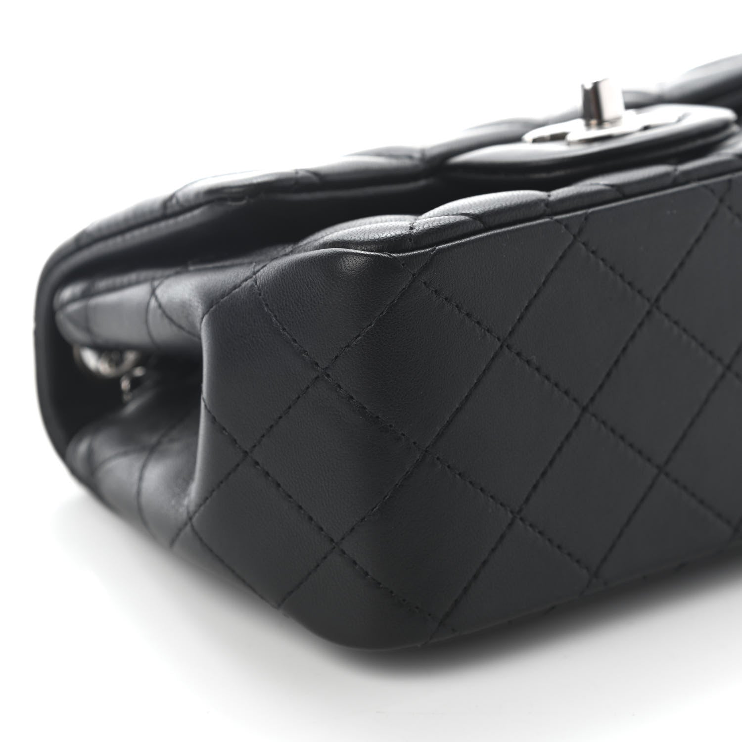 Chanel Lambskin Quilted Mini Square Flap Black 8 of 9