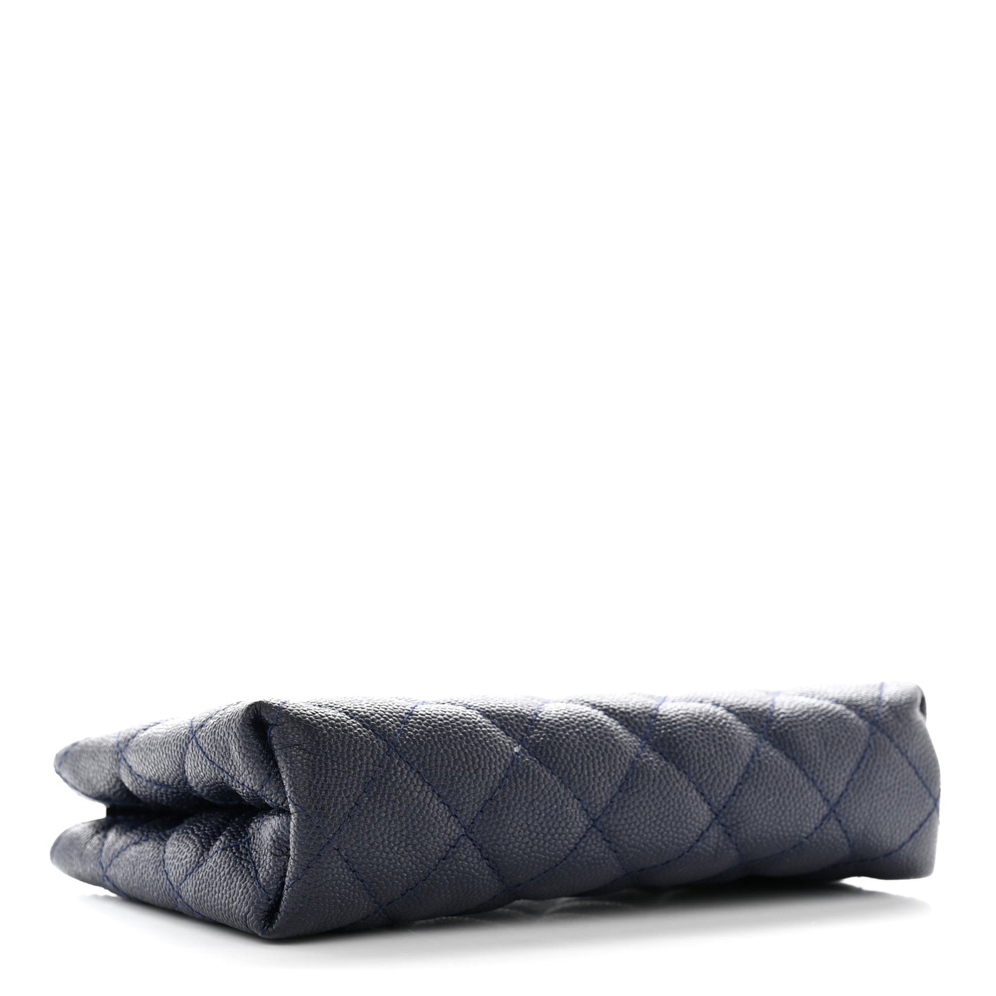 Caviar Quilted Small Pouch Navy