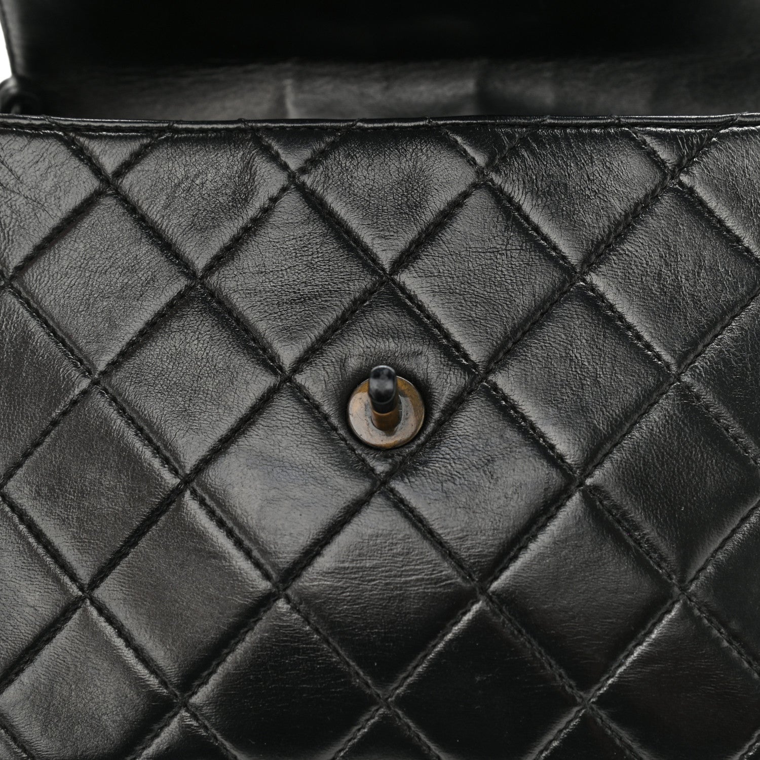 Chanel Lambskin Quilted Shoulder Flap Bag So Black 10 of 12