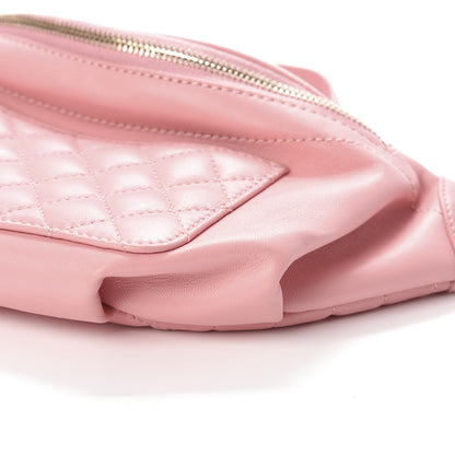 Chanel Lambskin Quilted Waist Belt Bag Pink 10 of 10