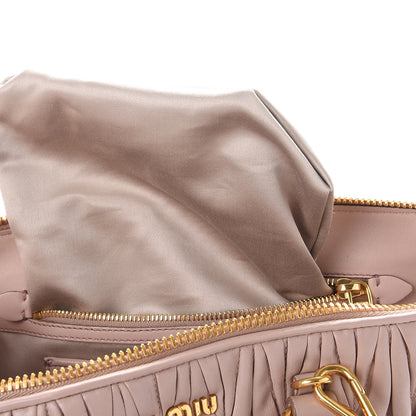 Miu Miu Nappa Matelasse Bauletto Top Handle Cammeo 9 of 9