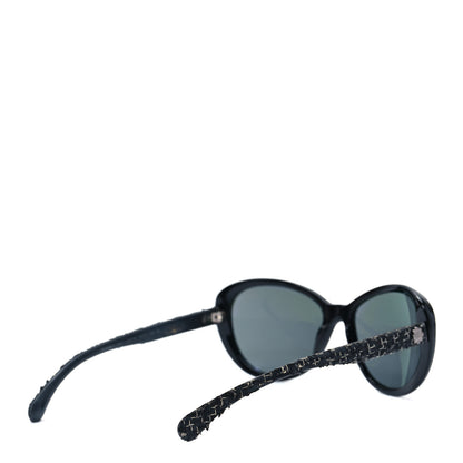 Chanel Acetate Tweed CC Sunglasses 5241 Black 4 of 6