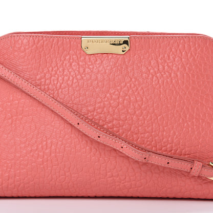 Burberry Signature Grain Calfskin Small Chichester Crossbody Clutch Bag Copper Pink 8 of 15